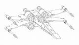 Wing Fighter Wars Star Tie Drawing Xwing Getdrawings sketch template
