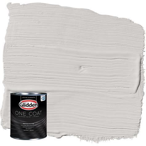 glidden  coat interior paint  primer elusion gray  quart