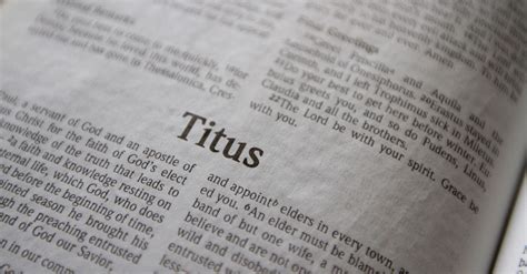 titus bible book chapters  summary  international version