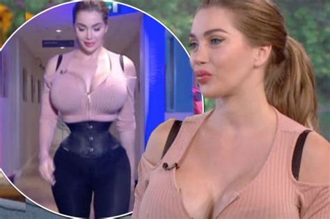 white glamour model with size 32s breasts who spent £50k on cosmetic