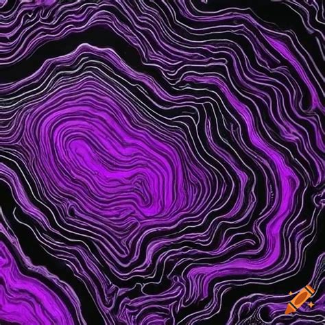 black  purple abstract topographic map  craiyon
