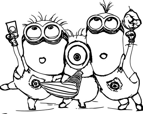 minion outline drawing  getdrawings
