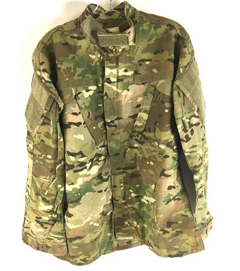 army multicam ocp flame resistant coat  hook  loop cuffs