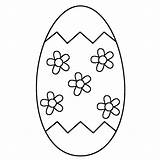 Easter Egg Coloring Pages Eggs Large Blank Color Bigactivities Print Flowers Printable Getcolorings Col Happy sketch template