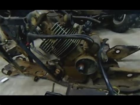 polaris trail boss  parts removal engine fly youtube