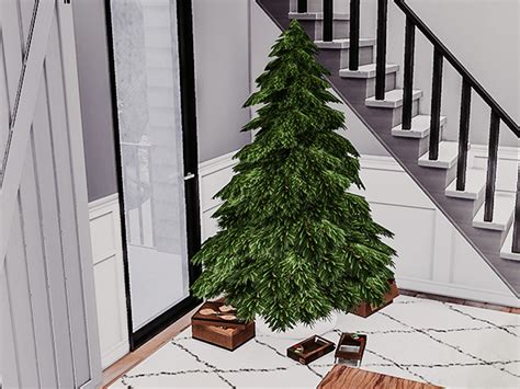 The Sims Resource Realistic Christmas Tree Recolour Requires Seasons