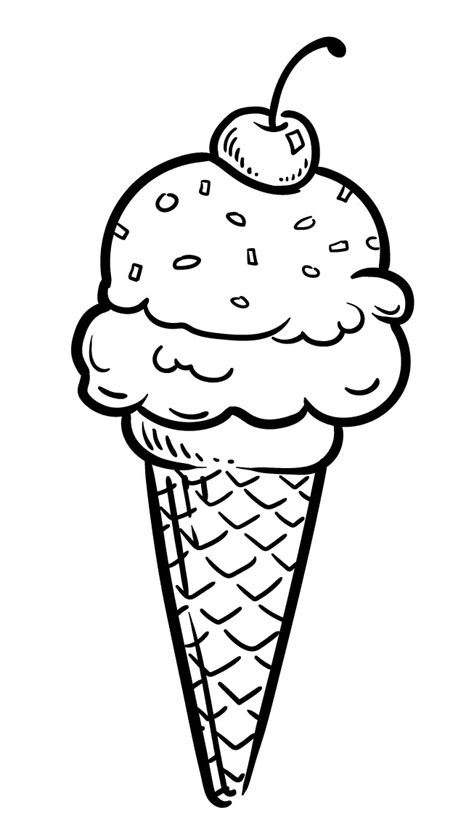 ice cream cones coloring pages coloring home