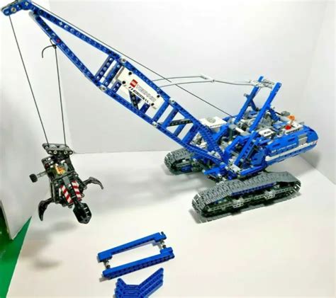 lego technic model construction crawler crane  motorized  picclick
