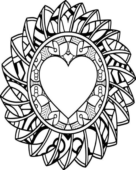 love mandala coloring page etsy mandala coloring pages heart