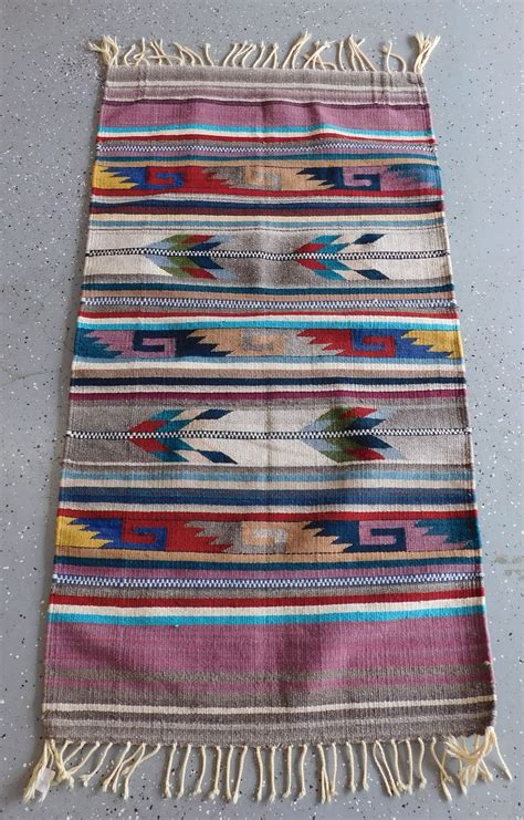 mexican weaving circa    cotton  wool  item measures