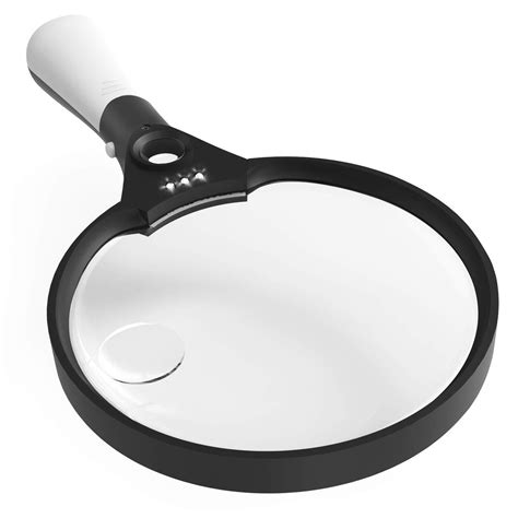 magnifying glass unimi magnifier   extra large magnifying glass  light  bright led