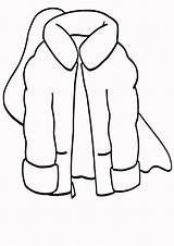 Clothes Coloring Pages Winter sketch template