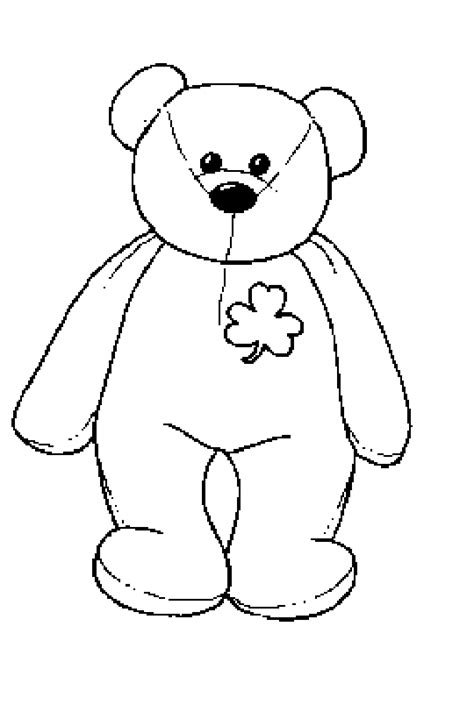 ty coloring pages coloring activity pages erin  bear beanie
