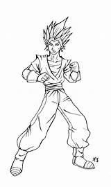 Vegito Coloring Pages Dbz Template sketch template