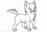 Warrior Cats Coloring Pages Baby Printable Kids sketch template