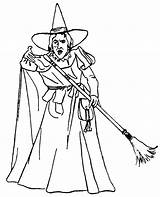 Coloring Pages Scary Witch Witches Getcolorings Printable sketch template