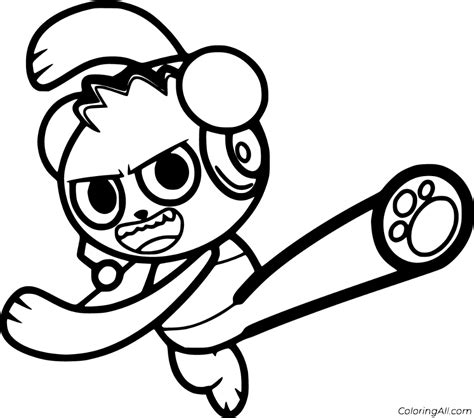 printable combo panda coloring pages  vector format easy