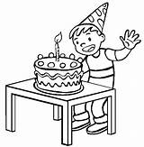 Birthday Coloring Pages Happy Boy Cake Printable Redneck Clipart Cakes Color Cliparts Kids Gif Print Sheet Cartoon Clip Party Online sketch template