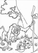 King Simba Kleurplaat Rafiki sketch template
