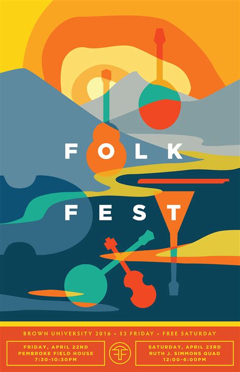folk festival posters  behance