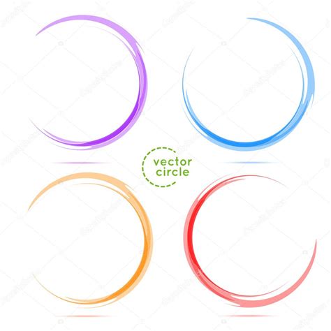 set  circles   business stock vector  cantonvector