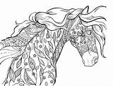 Coloring Horse Pages Mandala Racing Barrel Adults Horses Adult Printable Zentangle Drawing Sheets Amazing Getcolorings Race Girls Book Awesome Getdrawings sketch template
