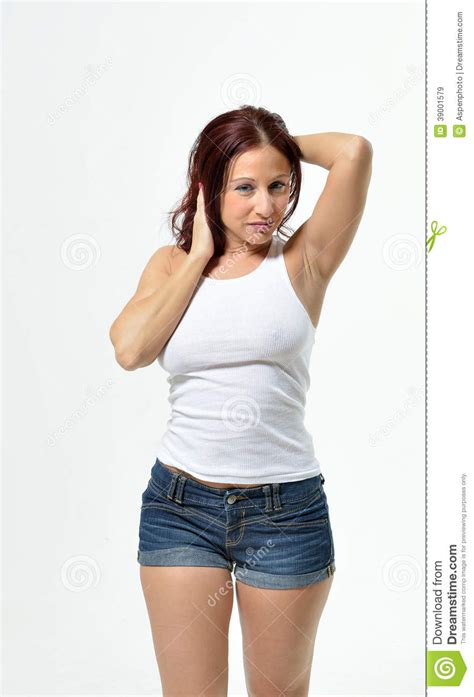 Sexy Curvy Redhead Woman