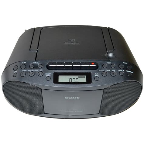 sony portable cd player boombox  amfm radio cassette player aux cable  ebay