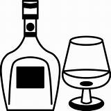 Brandy Alcohol Liquor sketch template