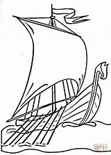Viking Ship Drawing Coloring Clipart Cartoon Vikings Boat Clip Printable Line Pages Cliparts Drawings Ships Helmet Football Clipartbest Draw Super sketch template