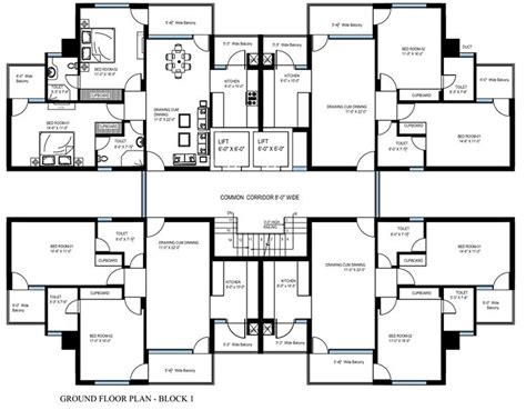 building flat plans google search residential architecture plan small apartment building