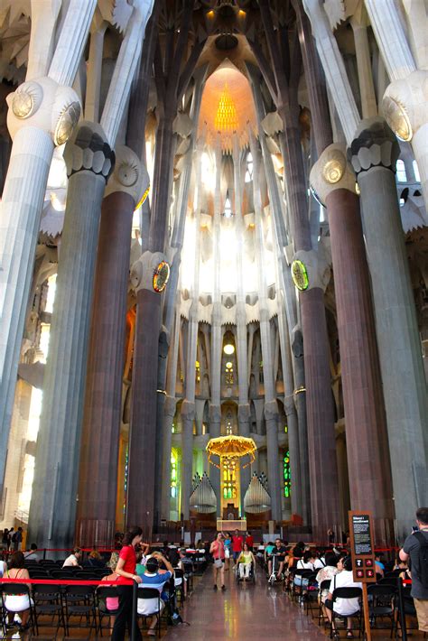 la sagrada familia  barcelona spain la sagrada familia ceiling lights sagrada