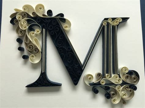 monogram quilling letter   amy creasy quilling letters paper quilling designs quilling