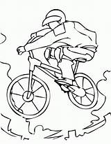 Bmx Coloring Bike Pages Mountain Sports Coloriage Colouring Bicycle Color Printable Velo Biking Sport Kids Dessin Rugby Drawing Children Equipment sketch template