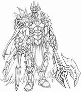 Fantasy Knight Coloring Pages Concept Knights Character Adult Costume Dragons Characters Dungeons Line King Behance Drawings Books Sketch Designs Eva sketch template