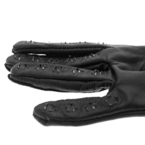 leather vampire gloves with spikes halloween special
