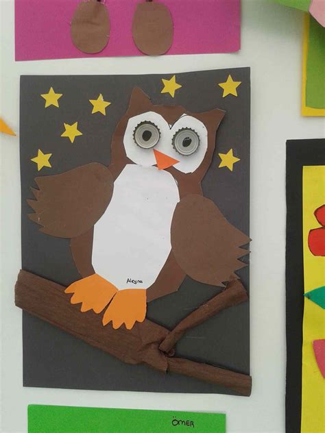 owl craft idea  kids  preschool projects fall preschool art
