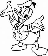 Duck Coloring Donald Pages Christmas Daisy Getcolorings Color sketch template