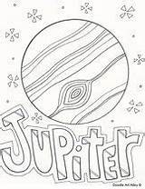 Jupiter Coloring Pages Planet Solar System Colouring Planets Drawing Space Kids Plus Other Doodles Classroom Template Science Printable Dwarf Ceres sketch template