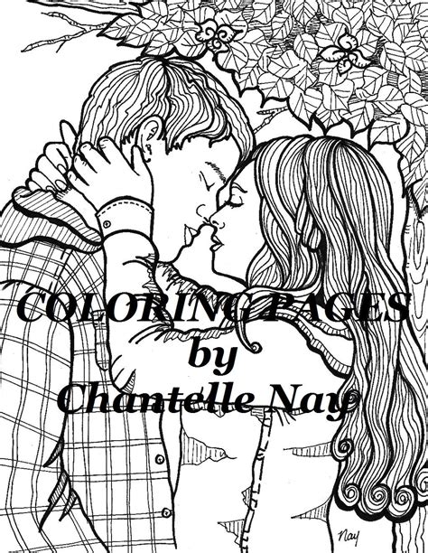 cute couple coloring page adult coloring picture digital etsy