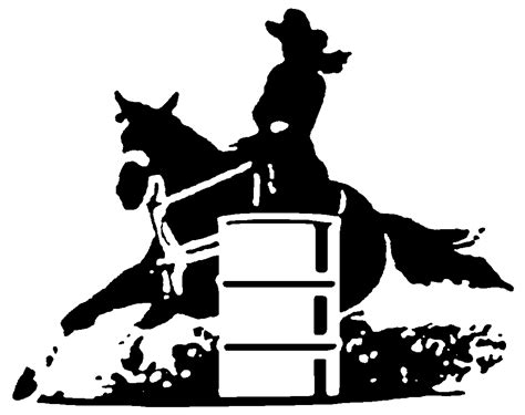 horse silhouette barrel racing clip art library