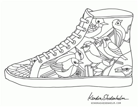 kd  shoes coloring coloring pages