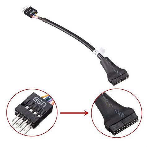 usb   pin header female  usb   pin male adapter converter wire cable accxpresscom