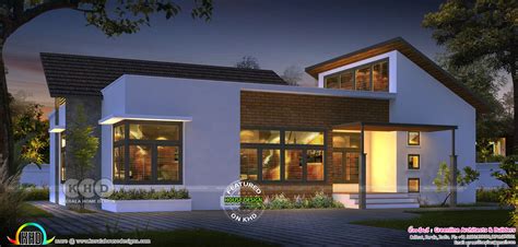 ultra modern single floor house design  lakhs kerala home design  floor plans