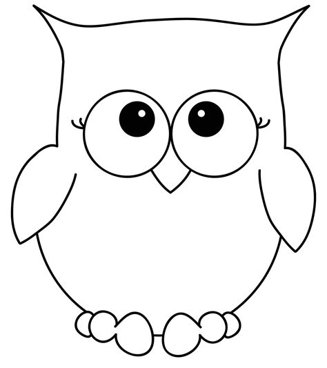 cartoon owl coloring pages  print cartoon owl clip art image