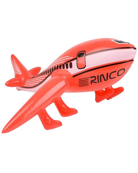 24 Red Inflatable 747 Jet Airplane Aviation Pilot Toy