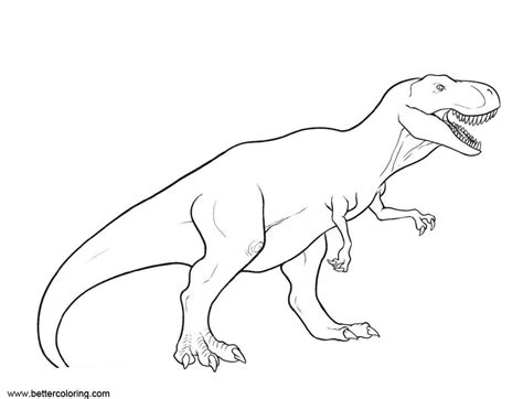 jurassic world fallen kingdom coloring pages  rex  printable