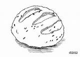 Sourdough Loaf sketch template