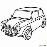Cars Mini Cooper Classic Draw Retro Drawdoo Webmaster автором обновлено July sketch template