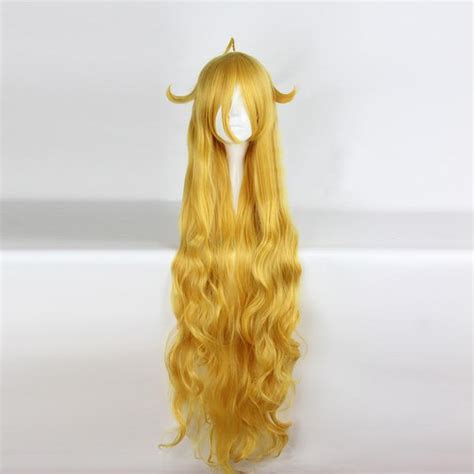 fairy tail mavis vermilion cosplay wig long blond wigs